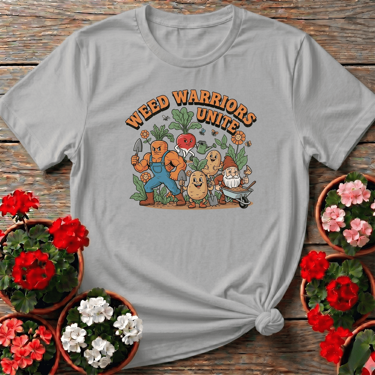 Weed Warriors Unite Funny Vegetable T-shirt - GardeningTshirts