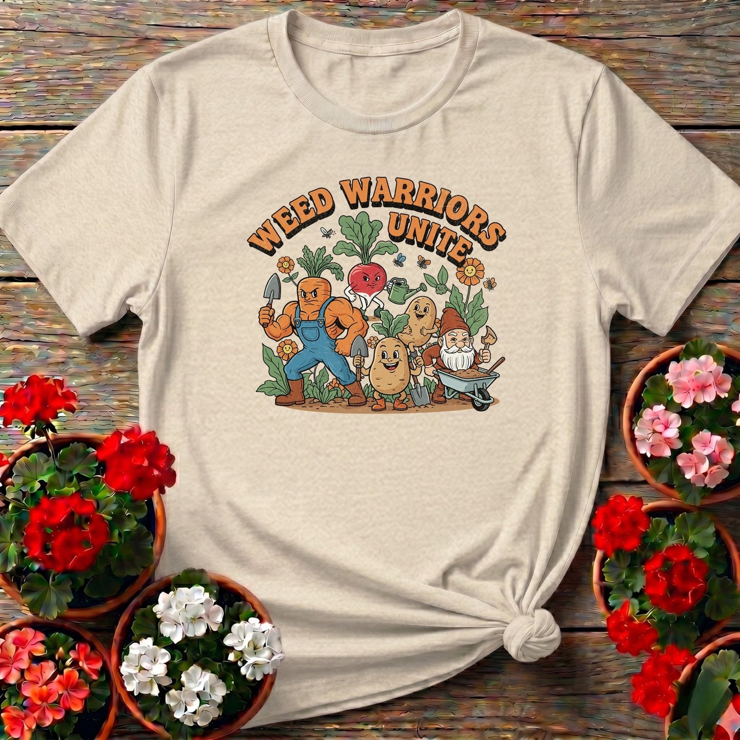 Weed Warriors Unite Funny Vegetable T-shirt - GardeningTshirts