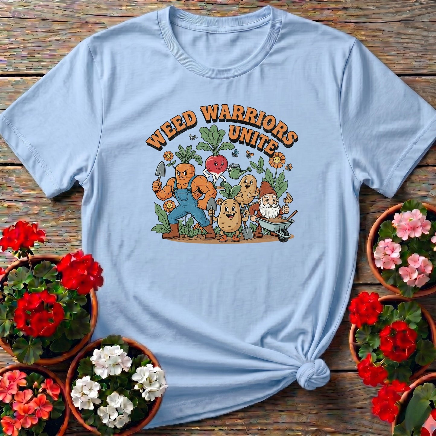 Weed Warriors Unite Funny Vegetable T-shirt - GardeningTshirts