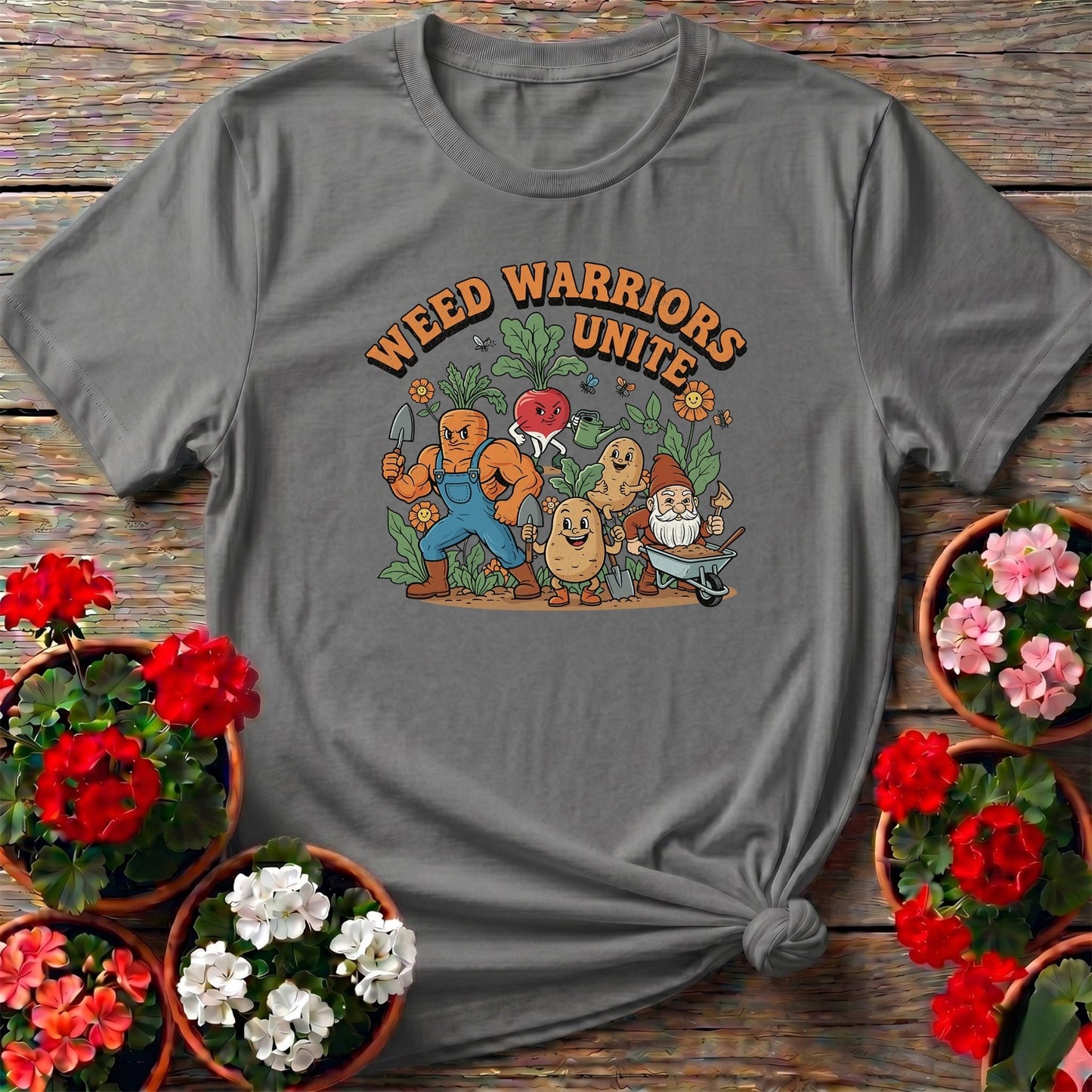 Weed Warriors Unite Funny Vegetable T-shirt - GardeningTshirts