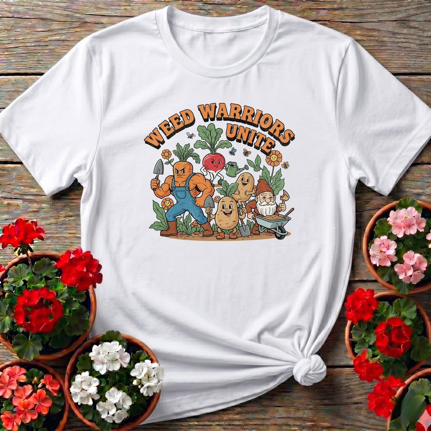 Weed Warriors Unite Funny Vegetable T-shirt - GardeningTshirts