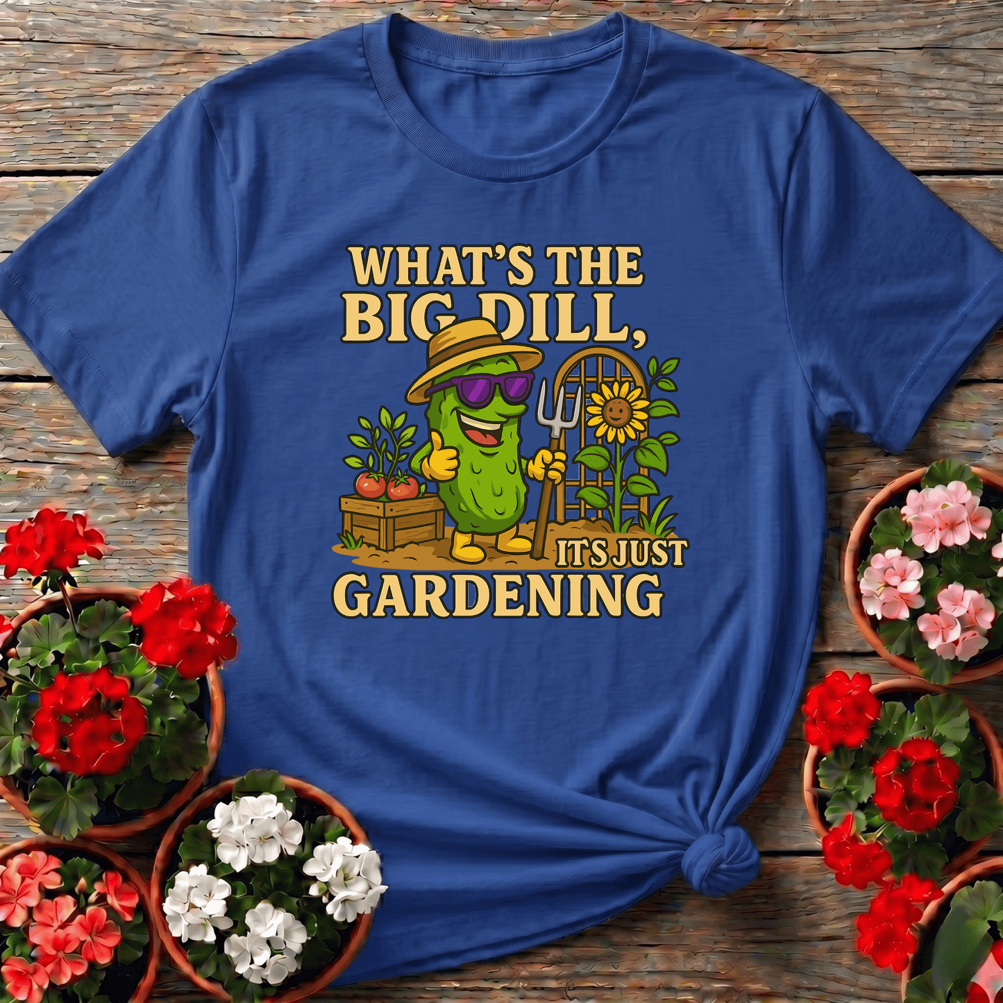 What's The Big Dill Funny Pickle Gardening T-shirt - GardeningTshirts