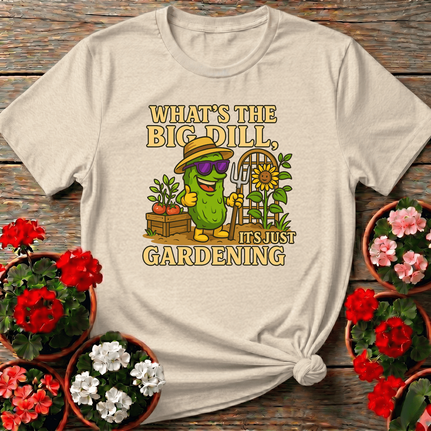 What's The Big Dill Funny Pickle Gardening T-shirt - GardeningTshirts