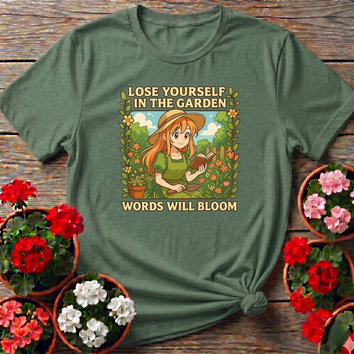 Words Will Bloom Anime Gardener T-shirt - GardeningTshirts