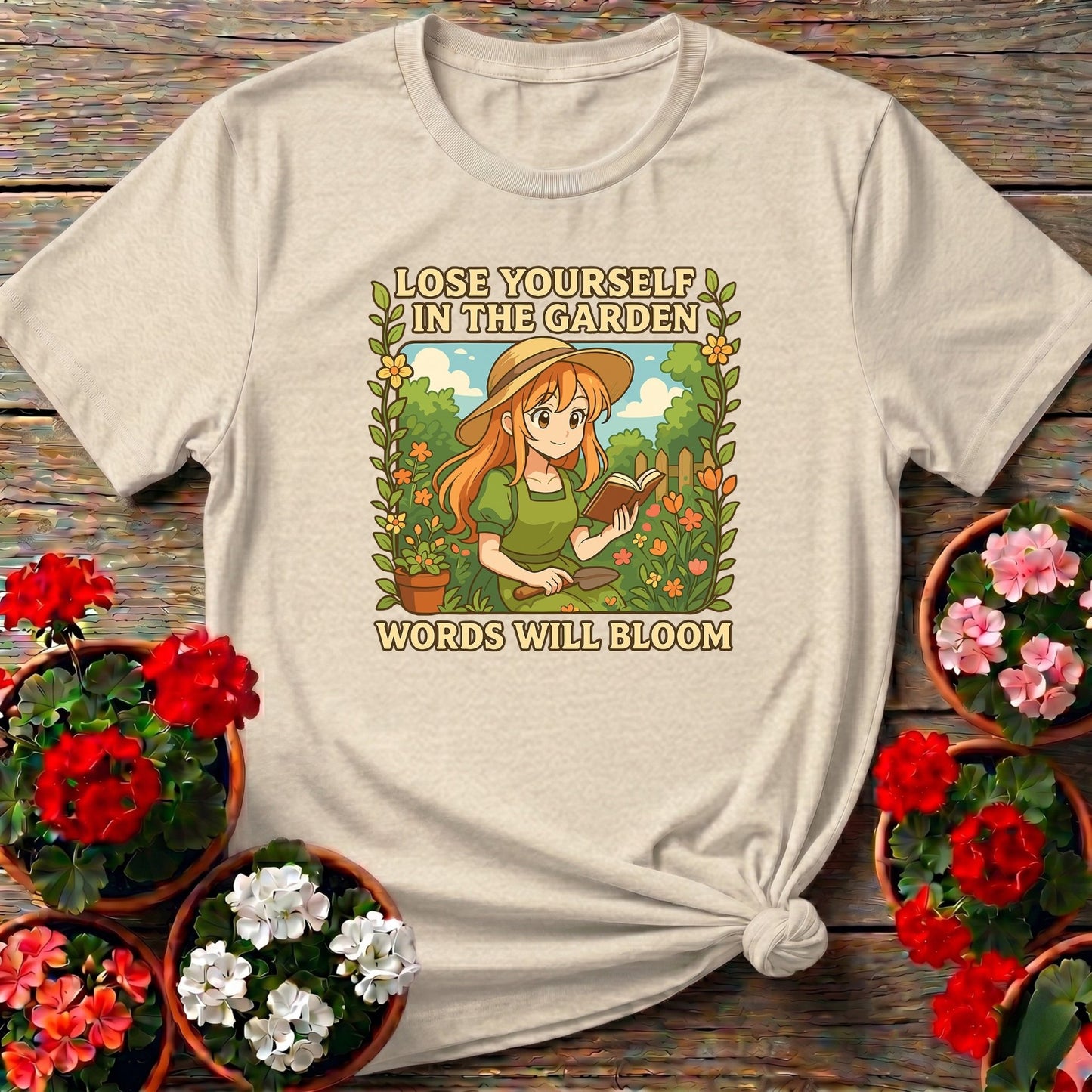 Words Will Bloom Anime Gardener T-shirt - GardeningTshirts