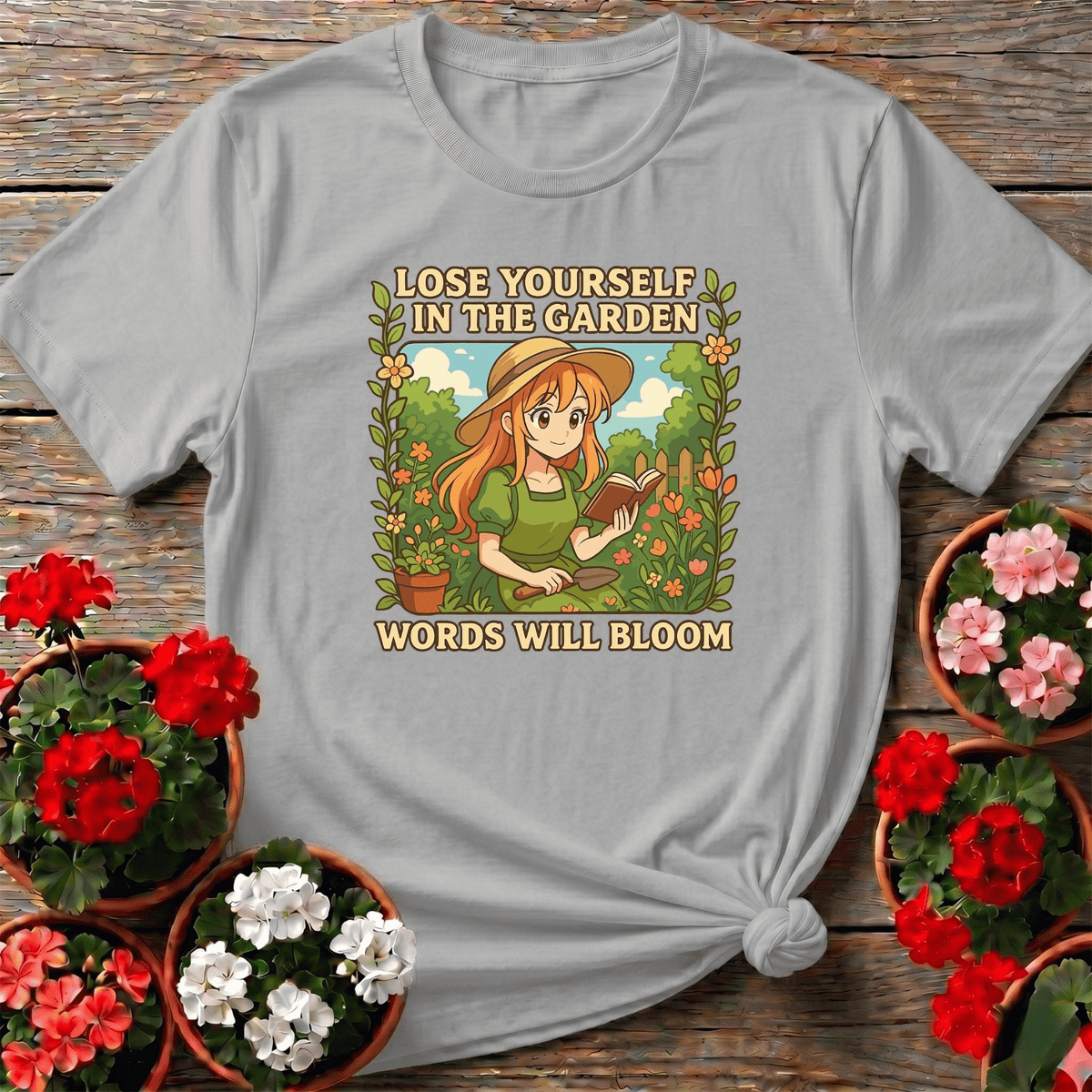 Words Will Bloom Anime Gardener T-shirt - GardeningTshirts