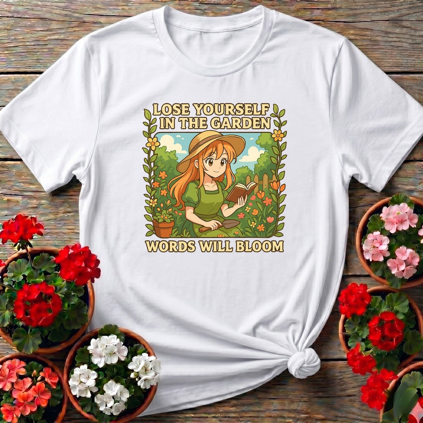 Words Will Bloom Anime Gardener T-shirt - GardeningTshirts