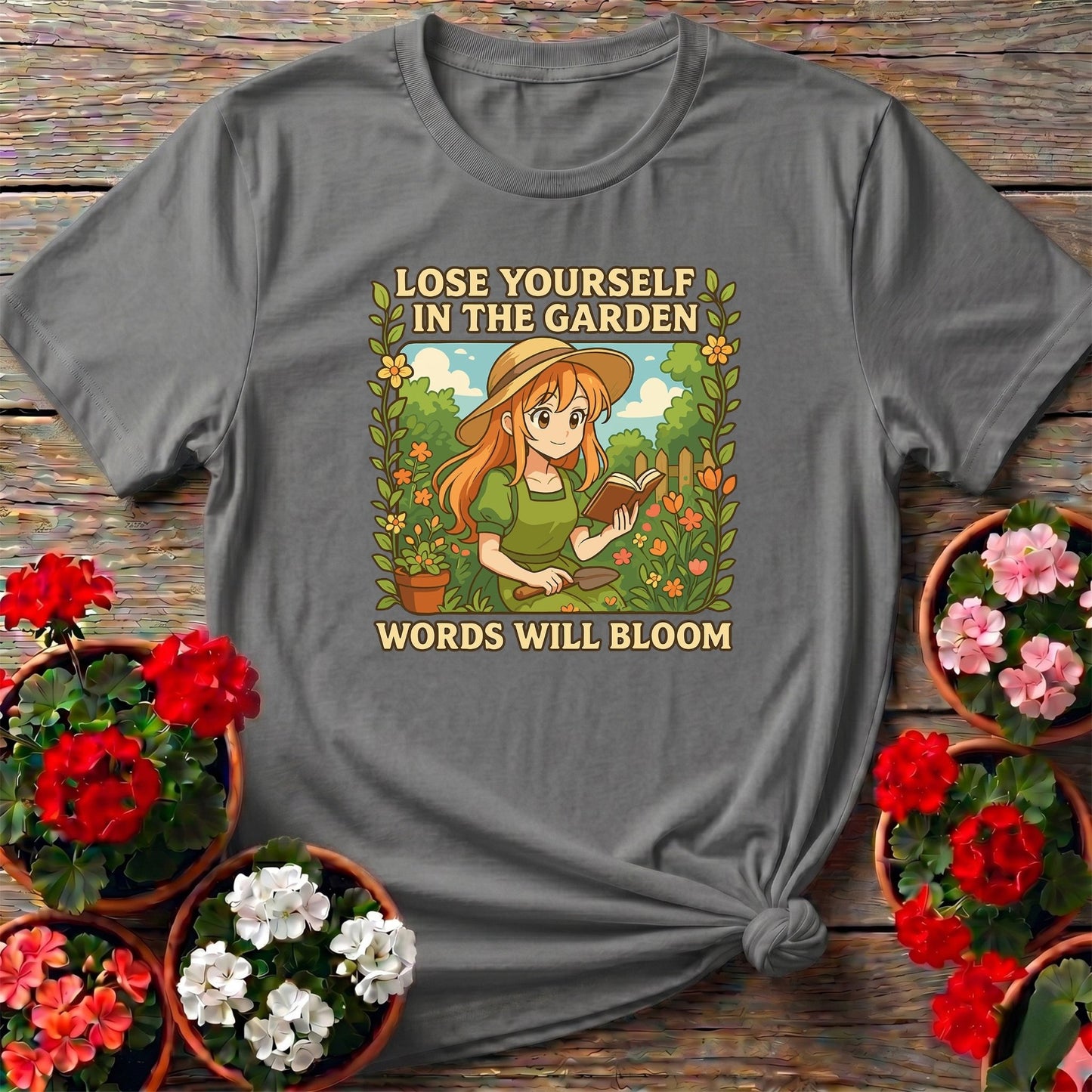 Words Will Bloom Anime Gardener T-shirt - GardeningTshirts