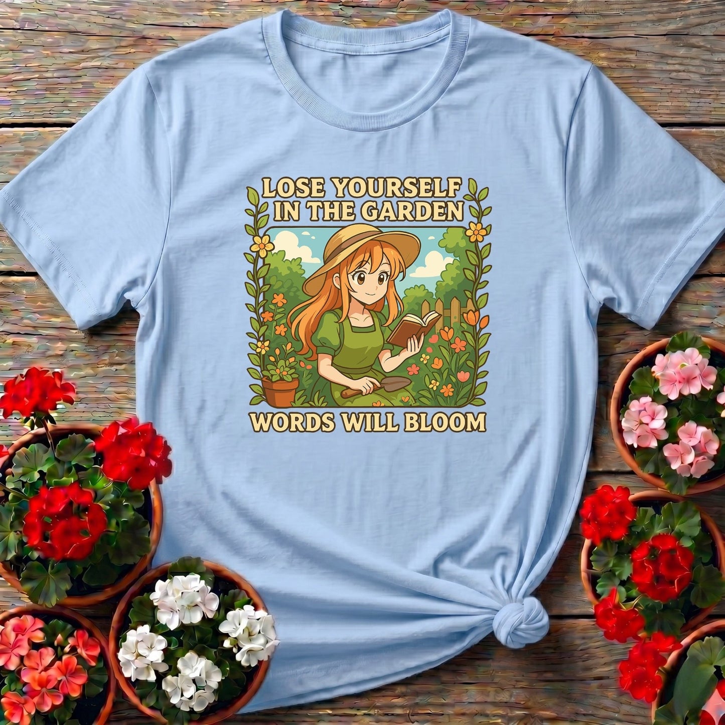 Words Will Bloom Anime Gardener T-shirt - GardeningTshirts