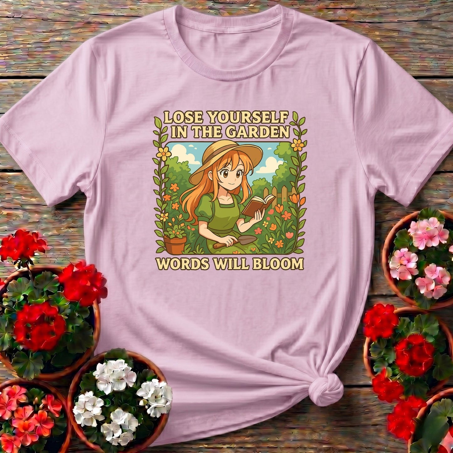 Words Will Bloom Anime Gardener T-shirt - GardeningTshirts